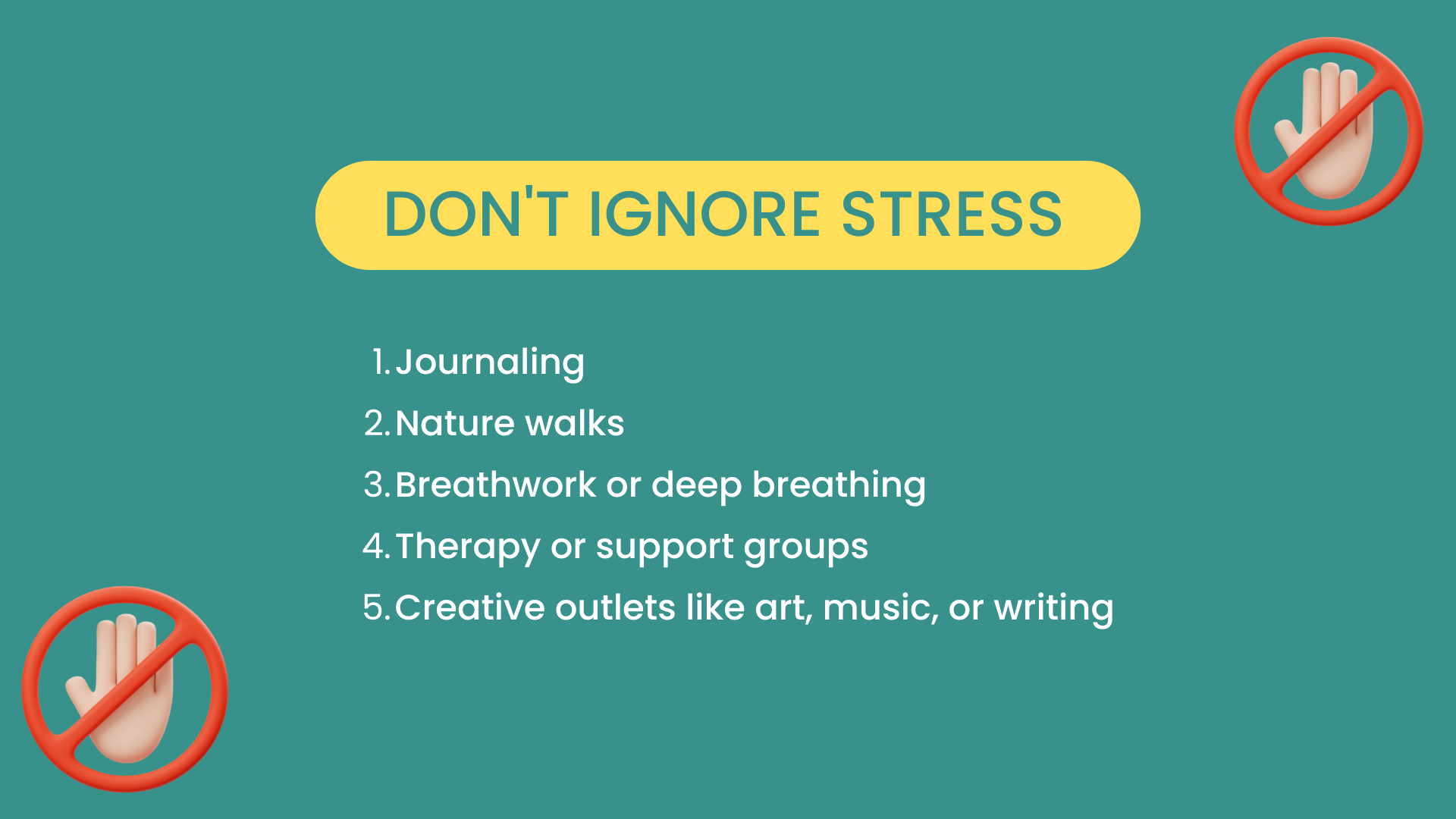 Don't Ignore Stress-peak brain and body